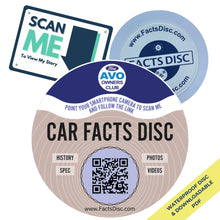 Load image into Gallery viewer, Ford AVO Owners Club - Car Facts Disc
