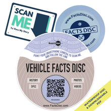 Load image into Gallery viewer, Vehicle Facts Disc