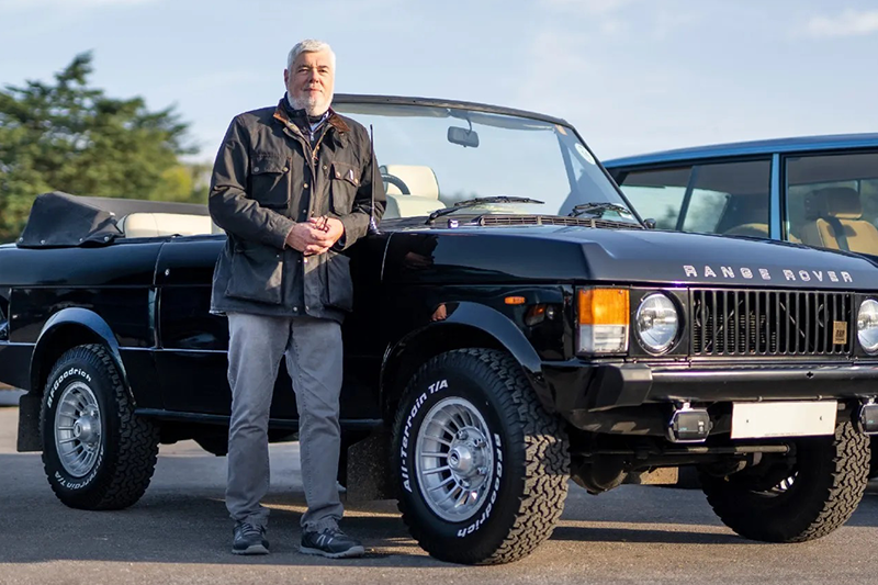 A majestic convertible with a music royalty connection