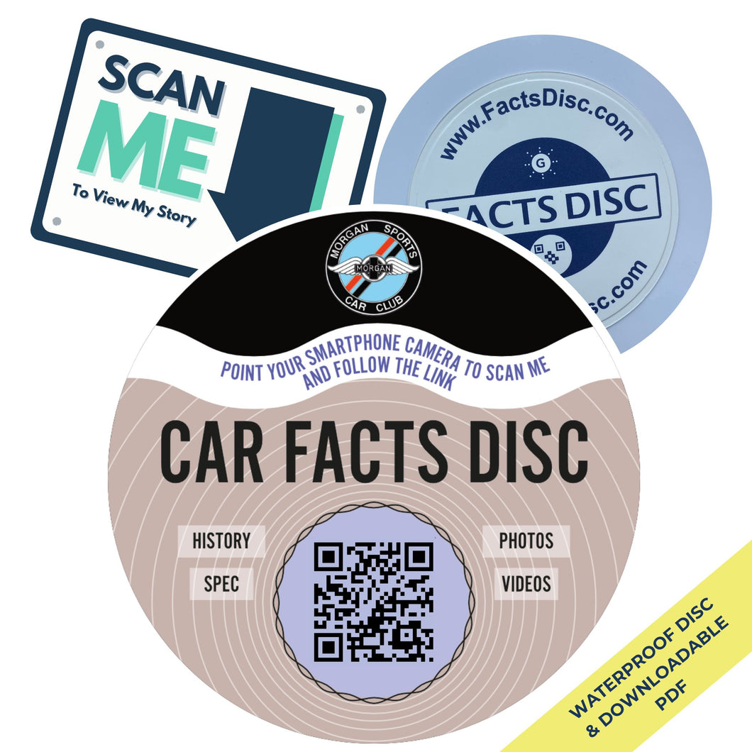 Morgan Sports Car Club - Car Facts Disc