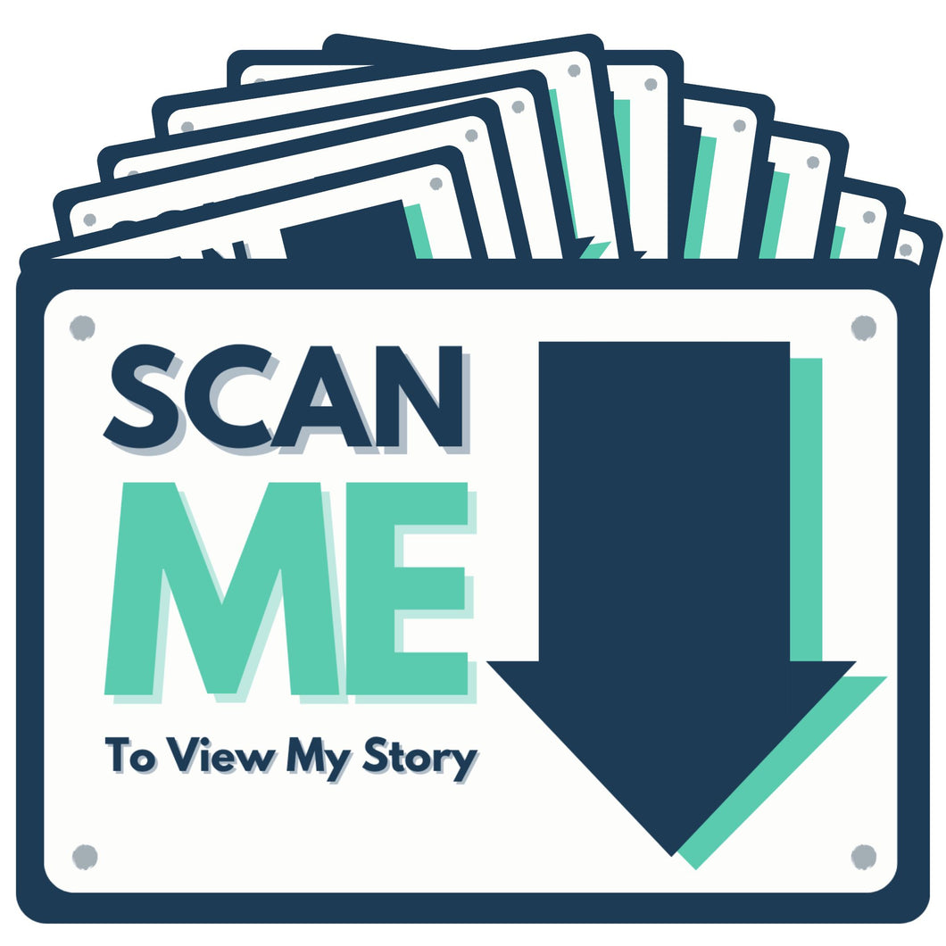 Scan Me Arrow - Pack of 10 Stickers