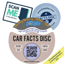 Load image into Gallery viewer, Sporting Bears Motor Club - Car Facts Disc
