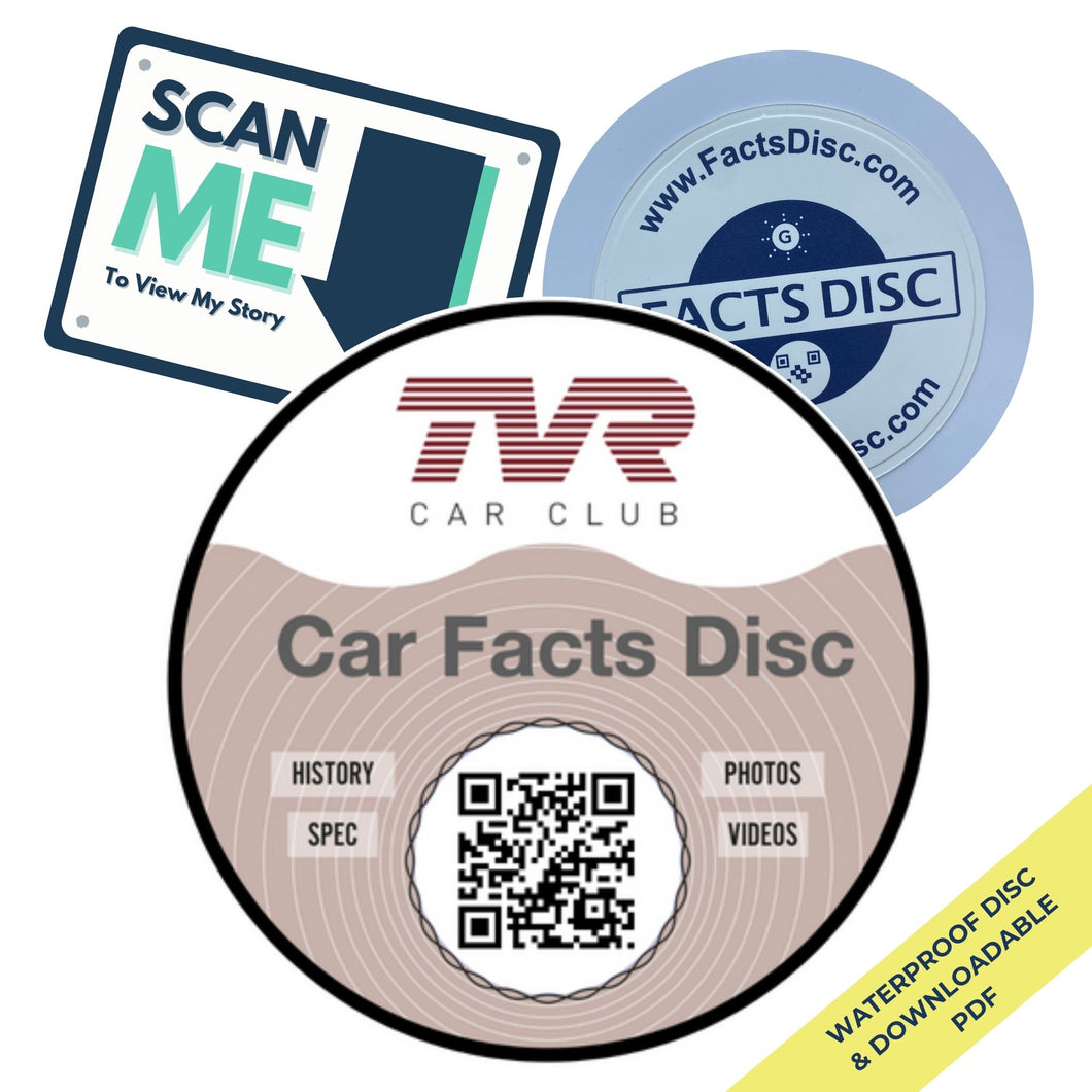 TVR Car Club - Car Facts Disc
