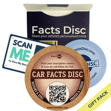 Load image into Gallery viewer, Vintage Car Facts Disc
